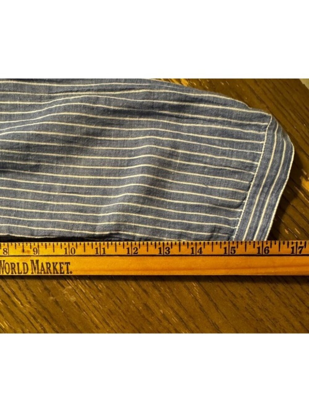 Love by Gap Stripe Crinkle Gauze Shirt Dress Cotton Linen Belt Soft Maxi Slits - Picture 3 of 10
